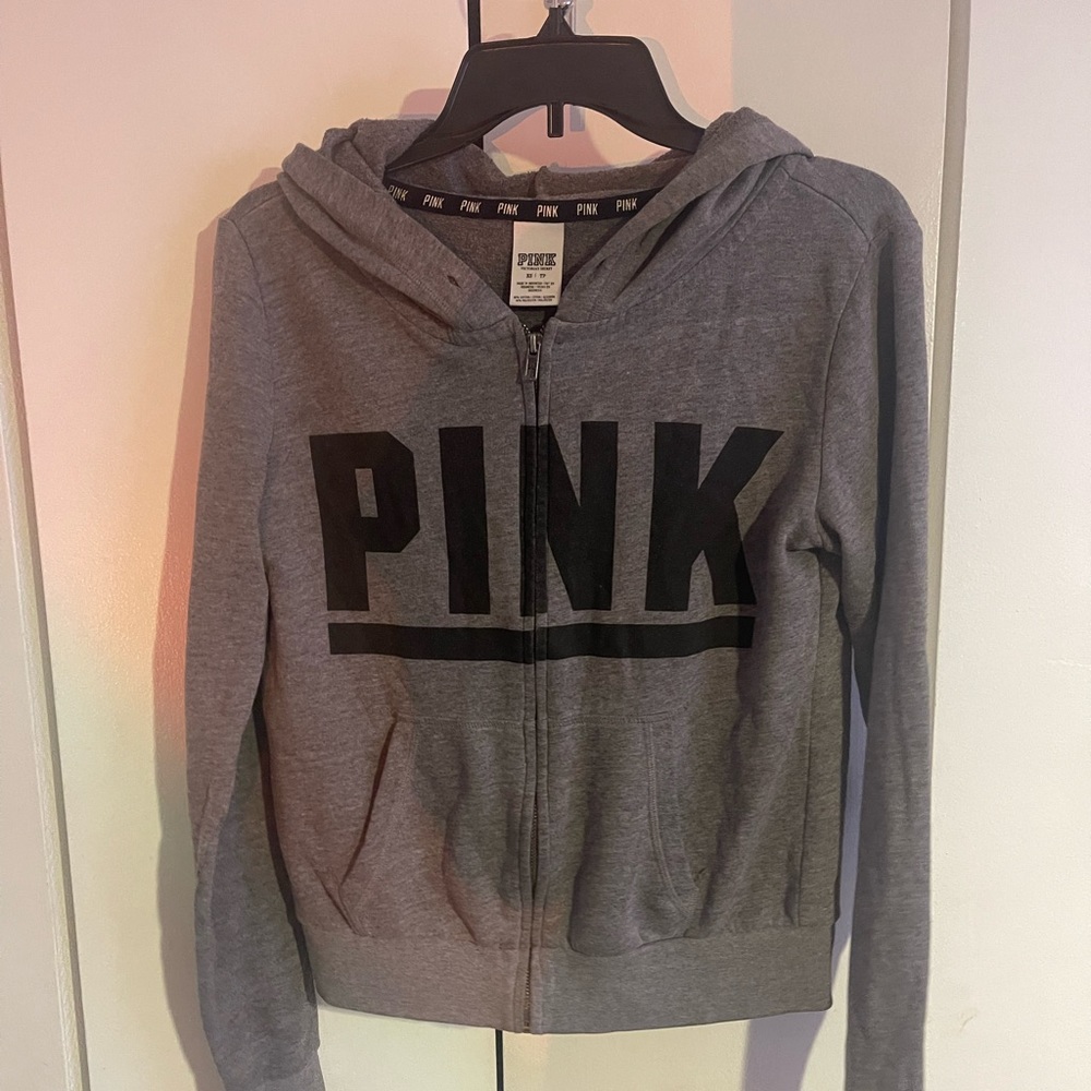 vintage pink zip up